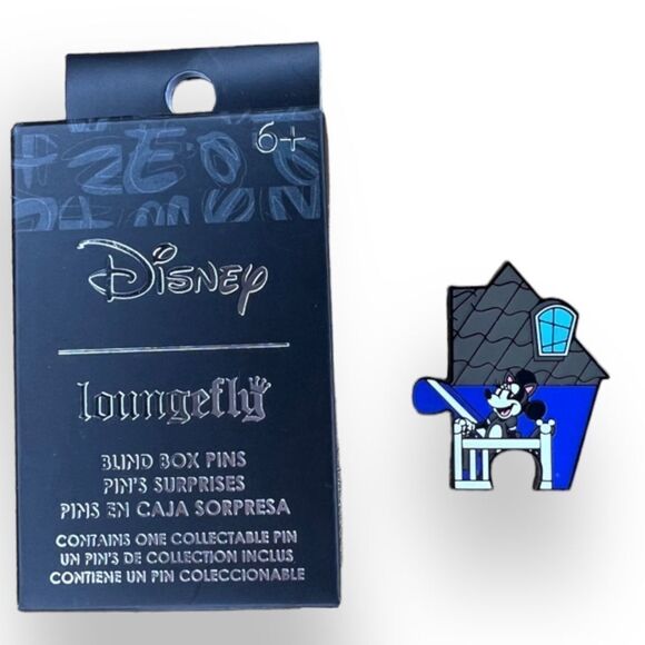 Disney Loungefly Halloween Haunted House Puzzle Piece Blind Box Minnie Mouse Pin - Picture 1 of 3